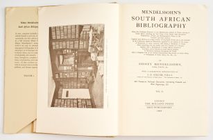 Mendelssohn, Sidney; South African Bibliography, two volumes