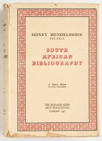 Mendelssohn, Sidney; South African Bibliography, two volumes