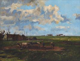Willem de Zwart; Milking Time on the Farm