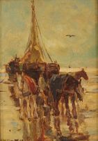Gerhard Arij Ludwig Morgenstejrne Munthe; Horses on the Beach