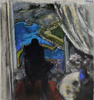 Louis Jansen van Vuuren; Figure on a Balcony, I
