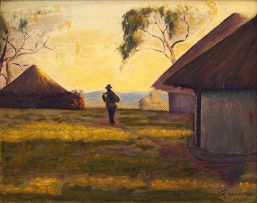 John Koenakeefe Mohl; Early Morning in Bechuanaland