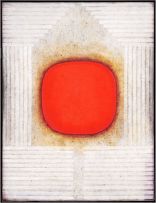 Douglas Portway; Abstract Composition with Orange Form
