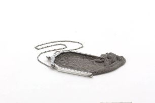 Dutch silver mesh purse, with import marks for S Ltd, Glasgow, 1923