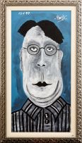 Paul Johan du Toit; Portrait of a Man with Spectacles