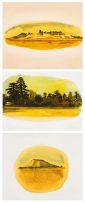 Hermann Niebuhr; Composite Landscape, triptych
