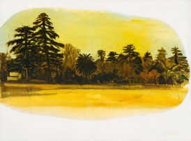 Hermann Niebuhr; Composite Landscape, triptych