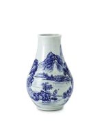 A Japanese blue and white vase, late Meiji Period (1868-1912)