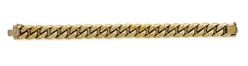 9ct gold curb-link bracelet