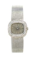 Lady's diamond and 18ct white gold watch, Chopard, 1976, Ref 62949