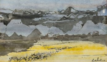 Gordon Vorster; Extensive Landscape with Antelopes