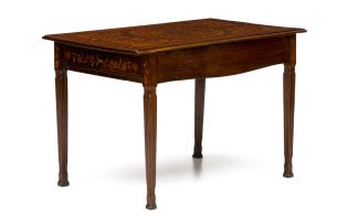 A Dutch marquetry table, 19th century