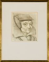 After Albrecht Dürer; Portrait of an Elderly Woman