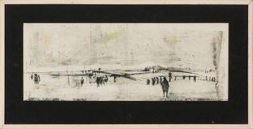 Christine von Huetz-Davisson; Figures in a Winter Landscape