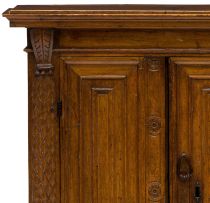 An oak side cupboard, 19th century