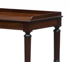 A George III mahogany and ebonized occasional table, 19th century