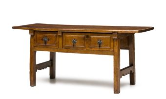 A fruitwood side table, possibly Italian,18th century