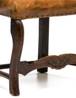 An Italian walnut side chair