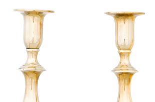 A pair of candlesticks, 20th century