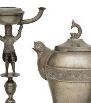 A group of German pewter wares, 18th/19th century