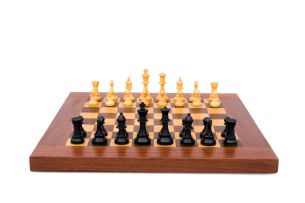 A chess set and chessboard