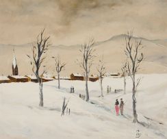 Giorgio Pagi; Snow Scene