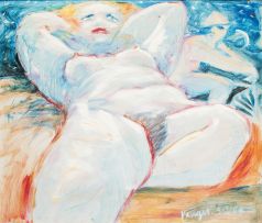 Braam Kruger; Reclining Nude