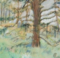 Enslin du Plessis; Landscape with Trees