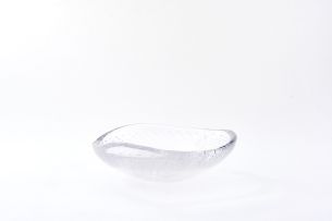 A Kosta Boda glass bowl, Vicke Lindstrom, 1960s