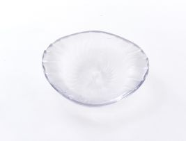 A Lalique clear and frosted bowl, modern