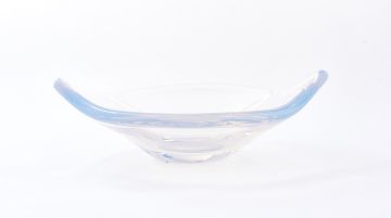 An Orrefors opalescent glass bowl, post 1960