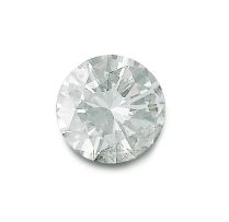Unset round brilliant-cut diamond