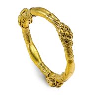 South-East Asian 22ct gold bangle, 5th-9th century
