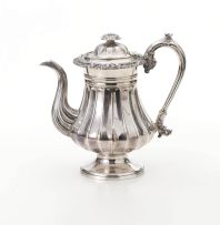 A Victorian silver coffee pot, William Comyns & Sons, London, 1895