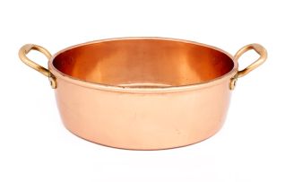 A copper preserving pan
