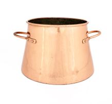 A copper preserving pan