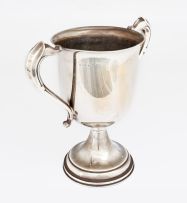 A South African silver two-handled trophy cup, mid 20th century
