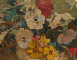 Frans Oerder; Still Life of Flowers in a Vase