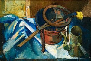 Stanley Pinker; Still Life with Coffee Pot