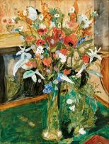 Maud Sumner; Still Life with Poppies and Lilies