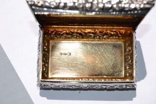 A Victorian silver snuff box, Joseph Willmore, Birmingham, 1840, of Masonic interest