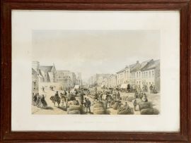 Thomas Bowler; Main Street, Port Elizabeth; Market Street, Port Elizabeth; Graham's Town from the Bay Road, three