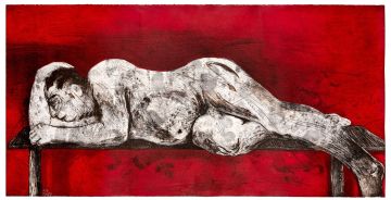 William Kentridge; Sleeper Red