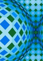 Victor Vasarely; Geometric Compostion