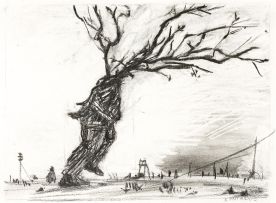 William Kentridge; Untitled (Tree Man from 'Procession')