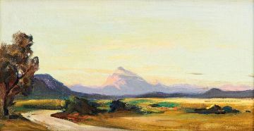 Walter Battiss; Sunset near Stormsriver, Cape