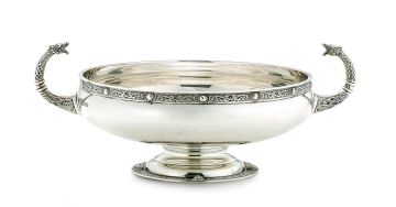 A George V silver two-handled rosebowl, Wakely & Wheeler, London, 1934