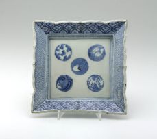 A Japanese blue and white dish, Meiji Period (1868-1912)