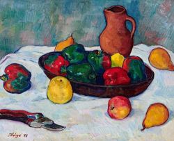 François Krige; Still Life with Fruit