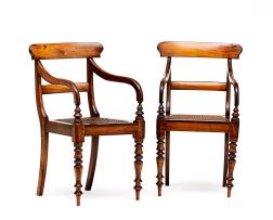 A pair of stinkwood armchairs 19th century